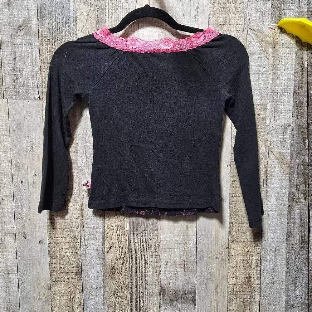 Bratz Vintage Y2K Black Graphic Tee Girls Medium 7/8 Kidcore Retro 2000s Cartoon - Picture 4 of 6